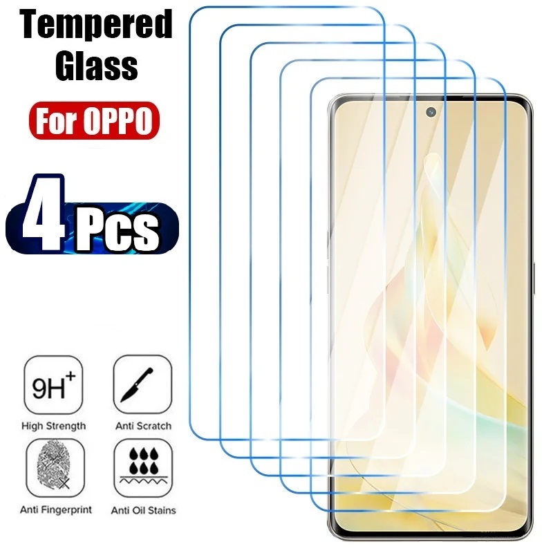 Oppo A78 - 4 Stuks Gehard Glas Voor Oppo