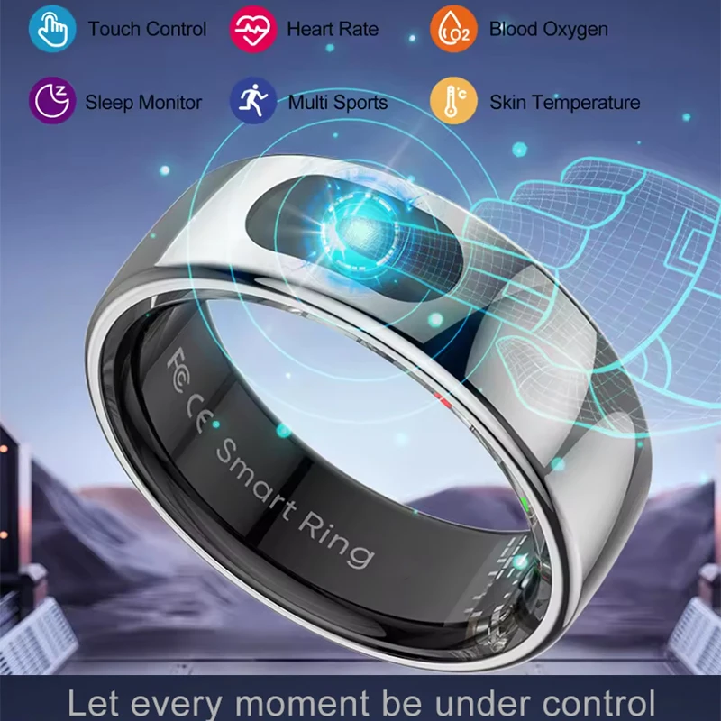 Temperature Ring Skin - Slimme ring met oplaadetui voor het