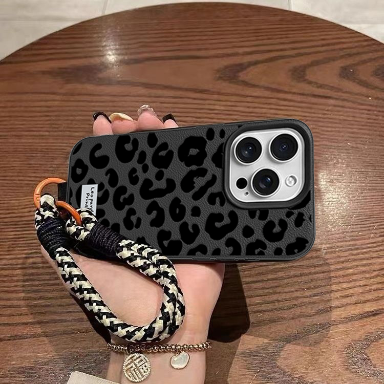 Realme Note 50 - Leoprint hoesje met koordje voor Realme
