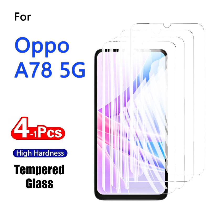 Oppo A78 - 1-4PCS Screenprotectors Voor Oppo A78 5G
