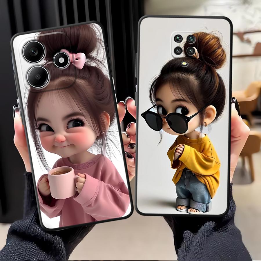 Xiaomi Redmi Note 14 - Cartoonmeisjespatroon telefoonhoesje voor Xiaomi Redmi Note