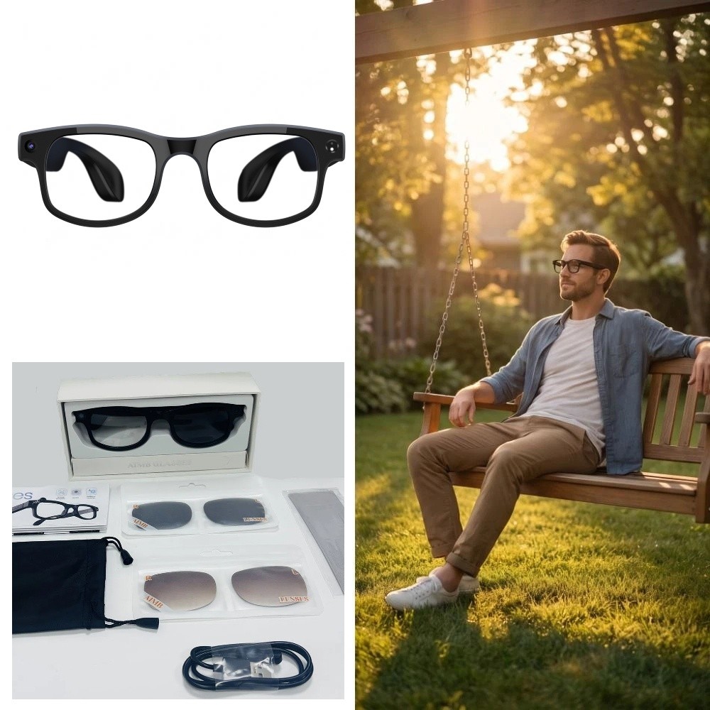 Smart Glasses Lens - 2-in-1 AI Smart Glasses HD Foto