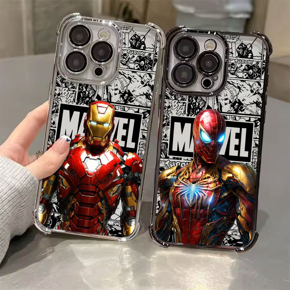 Xiaomi Poco X6 - Marvel Spiderman Ironman Comic Telefoonhoesje voor