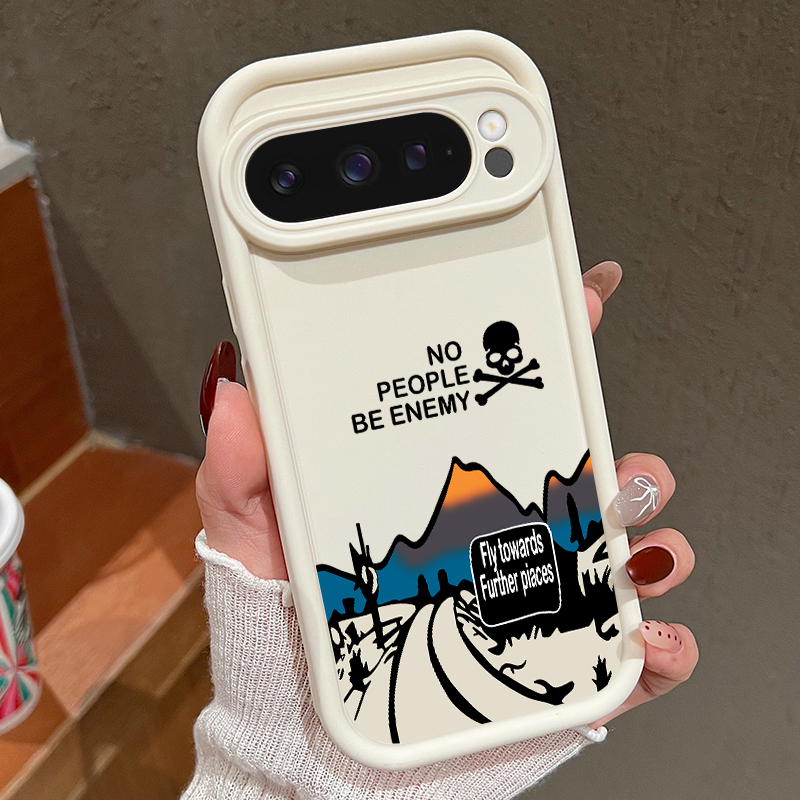 Google Pixel 9 - Telefoonhoesje met bergwegpatroon voor Google Pixel