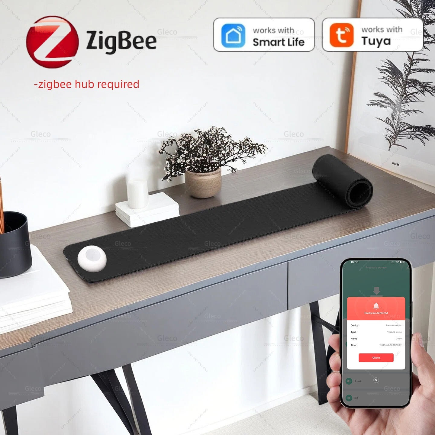 Smart Insole Pressure - Zigbee druksensor detector zwaartekrachtdetectie batterij aangedreven